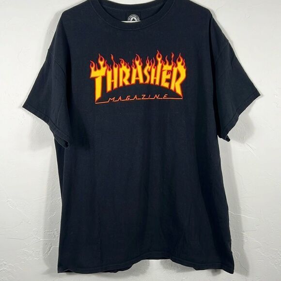 🔥🔥 Vintage Y2K THRASHER MAGAZINE Skateboard Streetwear Tee Sz XL - PERFECT - Picture 1 of 6
